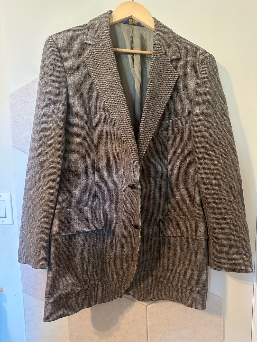 Pendleton Brown Gray Herringbone Sport Coat